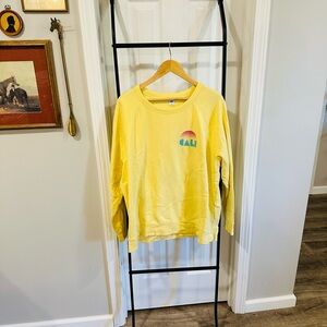Old Navy Yellow Graphic Sweatshirt